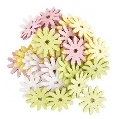 FIORI DI LEGNO 4CM/72PZ ASS  - DS 28158