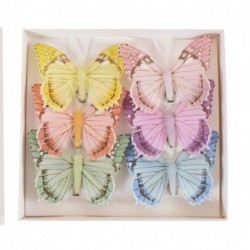 FARFALLE SU CLIP 8CM/12PZ  - DS 42797