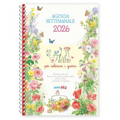 AGENDA SETTIMANALE FLEURS 2026 SPIRALE