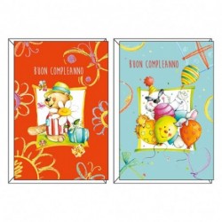 BIGLIETTO COMPLEANNO TASO CONIGLIO -