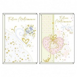 BIGLIETTO FELICITAZIONI NOZZE ORO