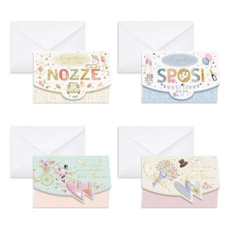 BIGLIETTO PORTASOLDI NOZZE - 17988401