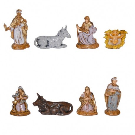 CF. 8PZ NATIVITA' CM.3,5 POLICROMO -