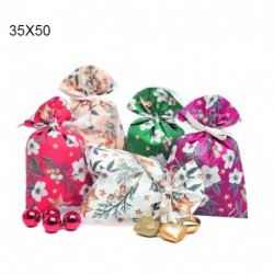 BUSTA REGALO 35X50 W H I T E  CHRISTMAS
