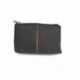 POCHETTE IN TEMPO 18X13 IN TELA NERO