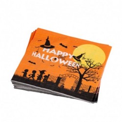 12 TOVAGLIOLI IN CARTA HALLOWEEN ARANCIO