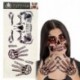 CARTELLA TATUAGGI VISO E MANI SCHELETRO