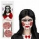 CARTELLA TATUAGGI VISO SPIRALE CON STRAS