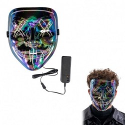 MASCHERA HORROR METALLIZZATA IN PLASTICA