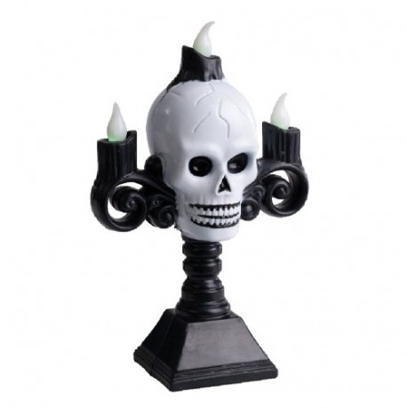 CANDELABRO CON TESCHIO E LUCI  H.CM.16 I