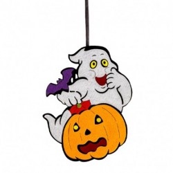 DECORAZIONE FANTASMA CON ZUCCA IN FELTR