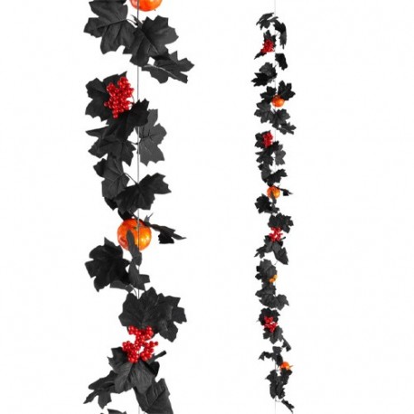 FILZA FLOREALE CON ZUCCHE E BACCHE ROSSE FILZA FLOREALE CON ZUCCHE E BACCHE ROSSE