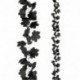 FILZA FLOREALE CON FOGLIE NERE L.CM.175