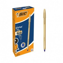 PENNA BIC CRISTAL SHINE ORO P/MEDIA