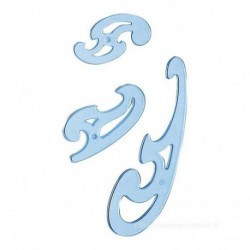 SET 3 CURVILINEE BLU  TECNOSCHOOL SS  -