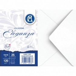 BUSTE 12X18 BIANCHE 25PZ. IN BL.ELEGANZA