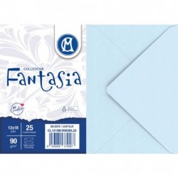 BUSTE 12X18 CELESTE  25PZ. IN BL.