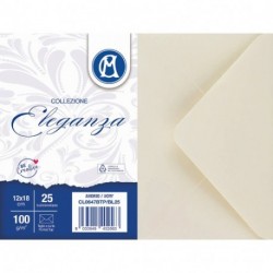 BUSTE 12X18 AVORIO  25PZ. IN BL.