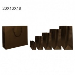 SHOPPER IN CARTA T/U 20X10X18 BROWN  -