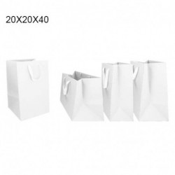 SHOPPER IN CARTA T/U 20X20X40 BIANCA  -