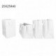 SHOPPER IN CARTA T/U 25X25X40 BIANCA  -