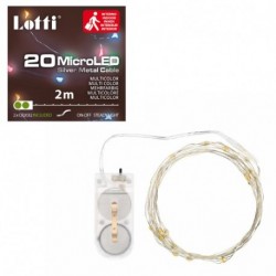 CATENA 20 MICROLED MULICOLOR D.1,5MM