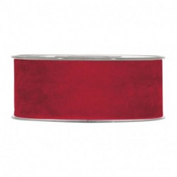 NASTRO DOUBLE VELVET MM40X7MT RED  -