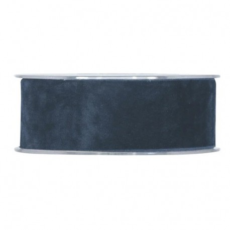 NASTRO DOUBLE VELVET MM40X7MT BLUE  -