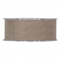 NASTRO DOUBLE VELVET MM40X7MT DOVE-GREY
