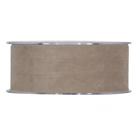 NASTRO DOUBLE VELVET MM40X7MT DOVE-GREY