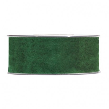 NASTRO DOUBLE VELVET MM40X7MT DARK GREEN NASTRO DOUBLE VELVET MM40X7MT DARK GREEN