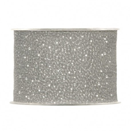 NASTRO GLITTERING MM63X20MT SILVER  - NASTRO GLITTERING MM63X20MT SILVER  -