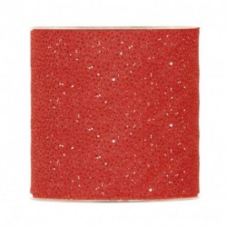 NASTRO GLITTERING MM100X20MT ROSSO