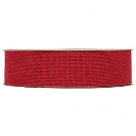 POLYCOTTON RIBBON MM25X20MT RED  - 5154M