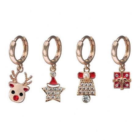 ORECCHINI ROSE GOLD CHRISTMAS  - 82133