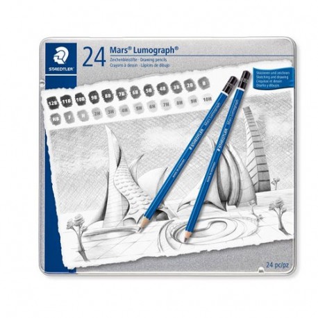 MATITE STAEDTLER LUMOGRAFH BLACK 24PZ