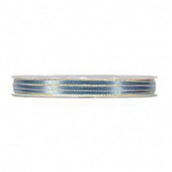 SATIN W/METAL HEDGE MM3X50MT SMOKEY BLUE
