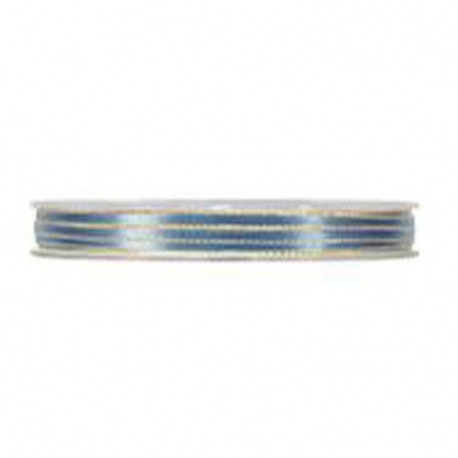 SATIN W/METAL HEDGE MM3X50MT SMOKEY BLUE