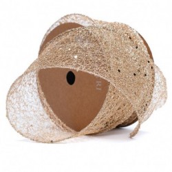 NASTRO SPARKLING MM63X10MT CHAMPAGNE  -