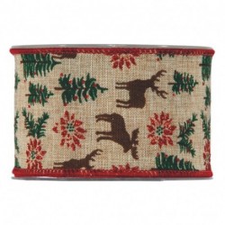 NASTRO DEERS & TREES MM63X10MT  - 4638G