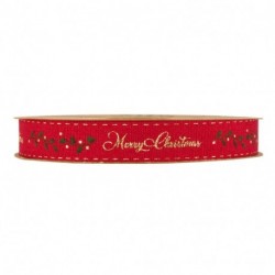 NASTRO MERRY CHRISTMAS MM15X20MT RED  -