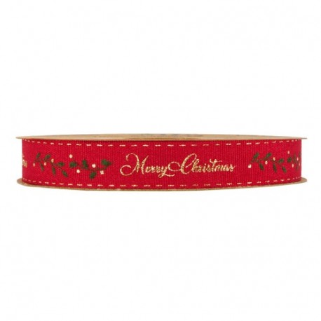 NASTRO MERRY CHRISTMAS MM15X20MT RED  -