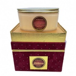 CANDELA LE STELLE 400G CUOIO/MENTA