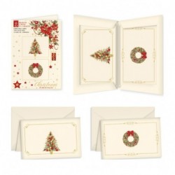 PLICO B10+10B 9X14NATALE CALZA E GIOSTRA
