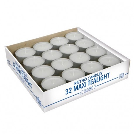 CANDELE TEALIGHT MAXI 32PZ RISTHO'