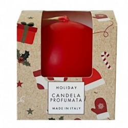 CANDELA PROFUMATA SFERA D6CM  ROSSO
