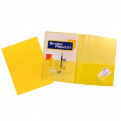 CARTELLINA CON DOPPIA TASCA IN PLASTICA