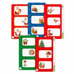 CHIUDIPACCO 2 FOGLI DA 3 ETICHETTE ADESI