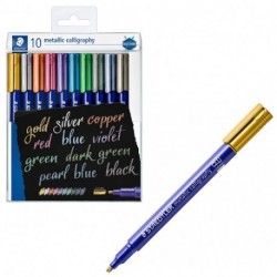 PENNARELLI STAEDTLER  METALLIC 6PZ.&1P