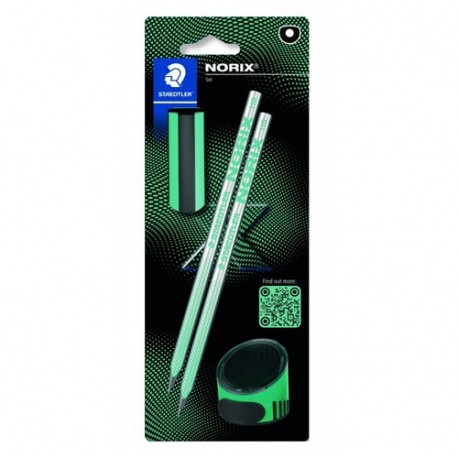 SET 2 MATITE NORIX HB+ 1 TEMPERINO+GOMMA